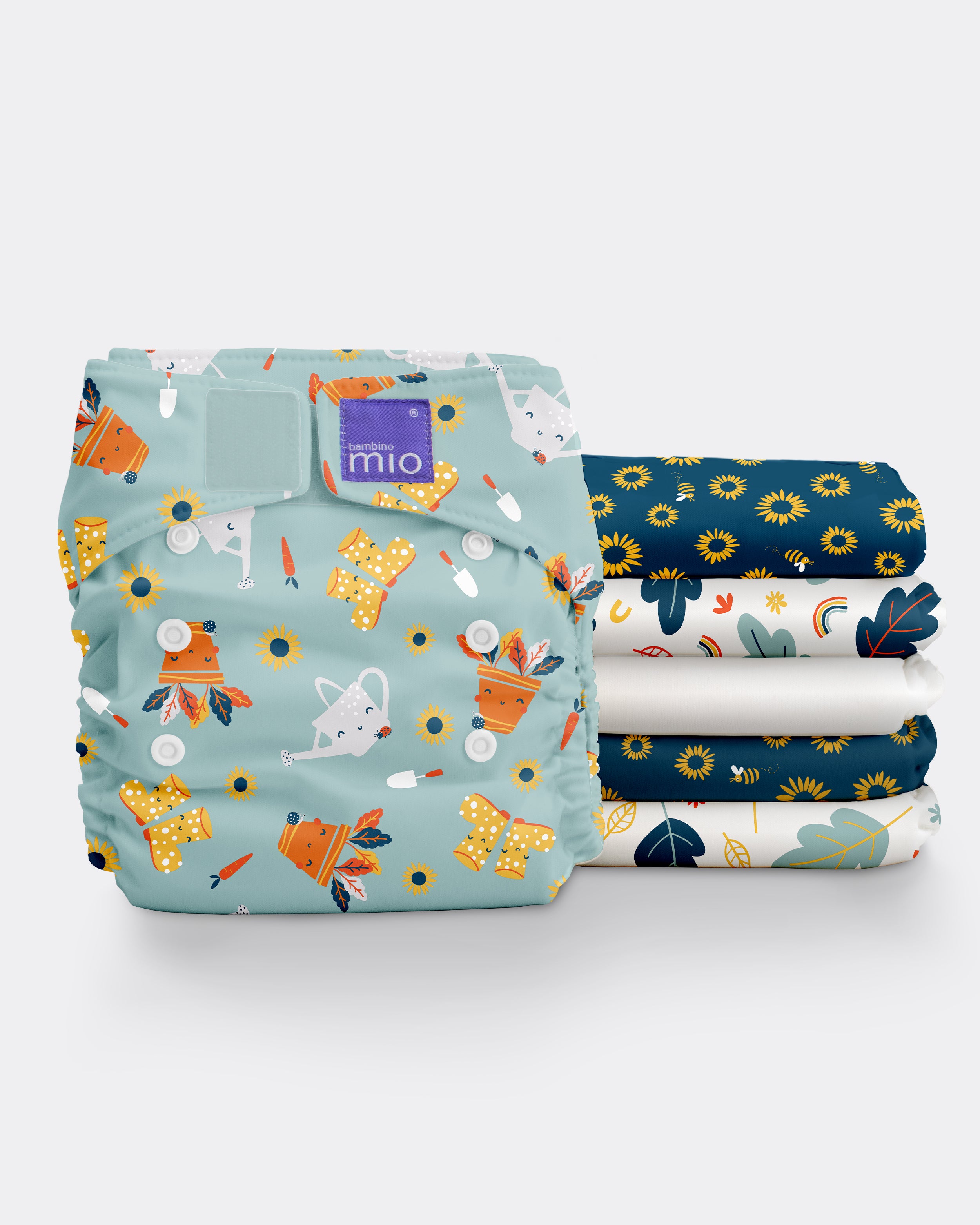 Bambino Mio Miosolo Classic Reusable Nappies Set - Cute Fruit Print
